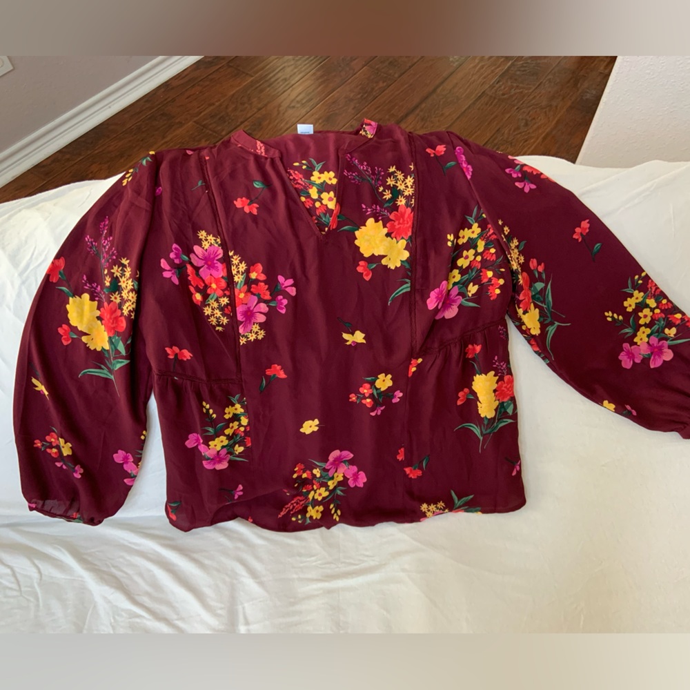 Old Navy Burgundy Blouse